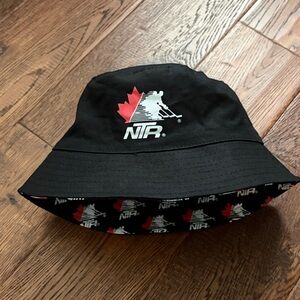 Hockey Black Bucket Hat for Kids